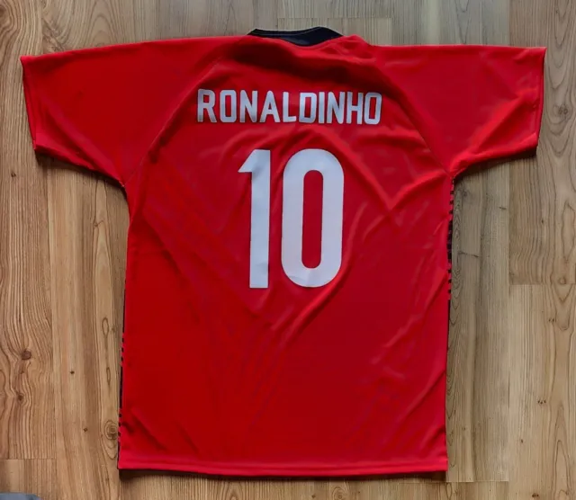 Camiseta de aficionado Ronaldinho, Flamengo, Río de Janeiro, Brasil, talla L 2