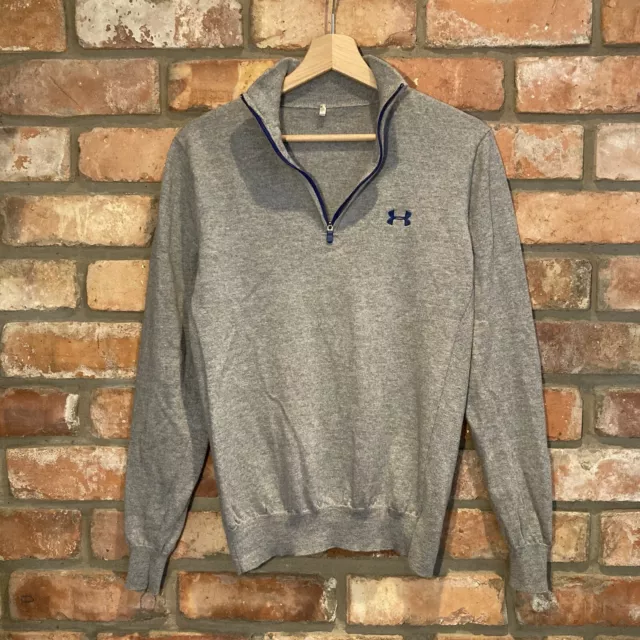 Under Armour Pure Merinowolle Viertelreißverschluss Slim Fit Pullover Größe Small