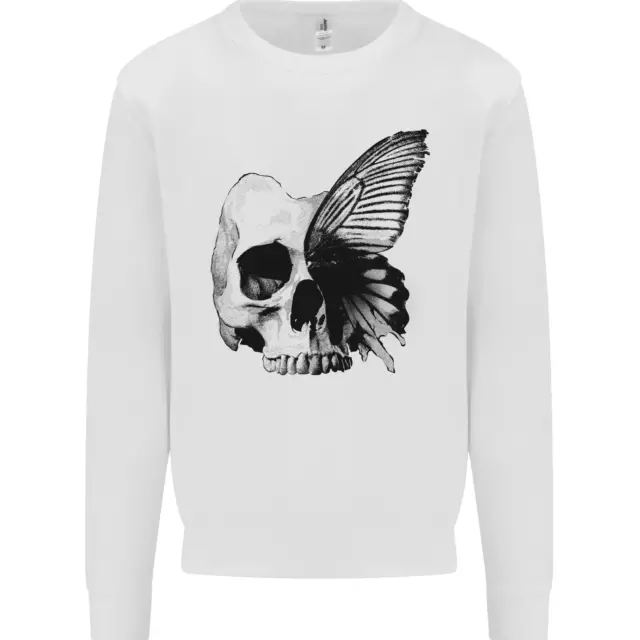 A Butterfly Skull Kids Sweatshirt Jumper