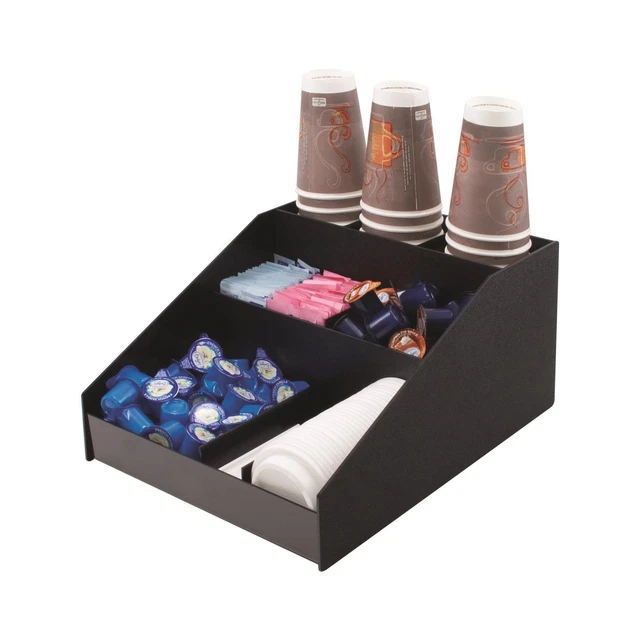Vertiflex Horizontal Condiment Organizer With Black Finish VFCC-1200