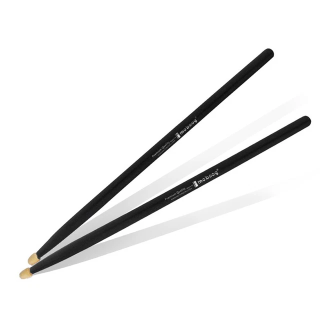 Lot 4 Paires Baguettes Batterie 5A En érable - Avec Brosses Et Sac - Pour Débutants Et Pros - 40.5cm Longueur