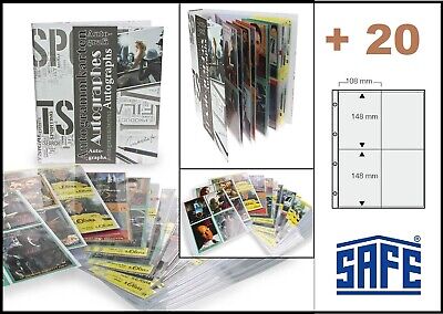 Autogrammkartenalbum álbum de recortes Autógrafos A4 Safe 7927 Para 160