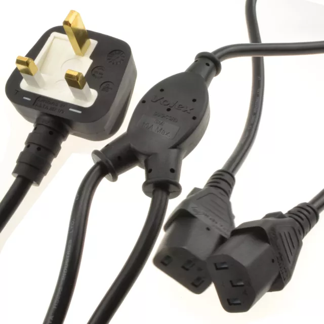 Puissance Plug À 2 X IEC Double Bouilloire Câble PC Moniteur TV Mitigeur