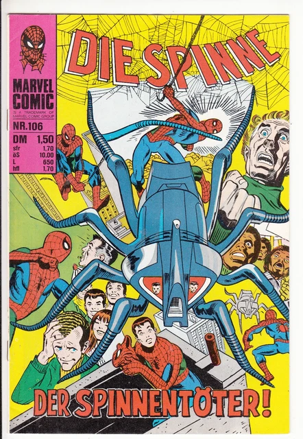 Die SPINNE Nr. 106 (1) sehr guter ZUSTAND Williams ORIGINAL spider-man