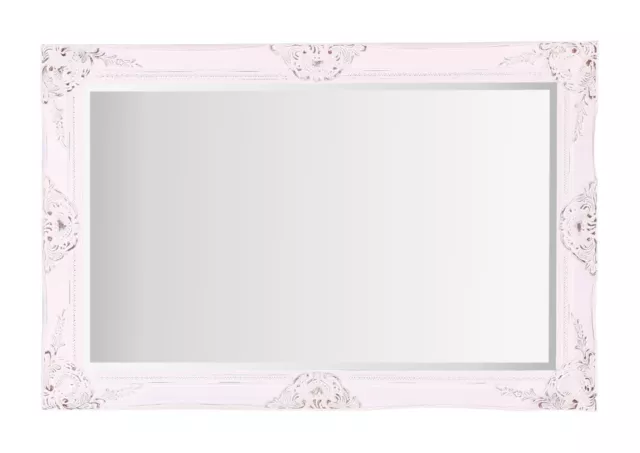 Select Mirrors Haywood Wall Mirror French Baroque Living Room - 60x90cm - White