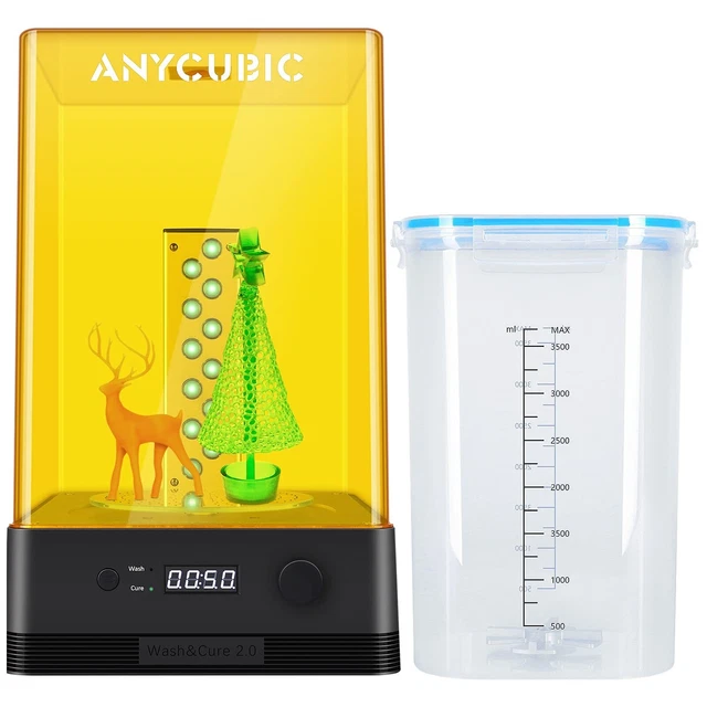 ANYCUBIC Wash and Cure Station, Newest Upgraded 2 in 1 Wash and Cure 2.0 Mach...