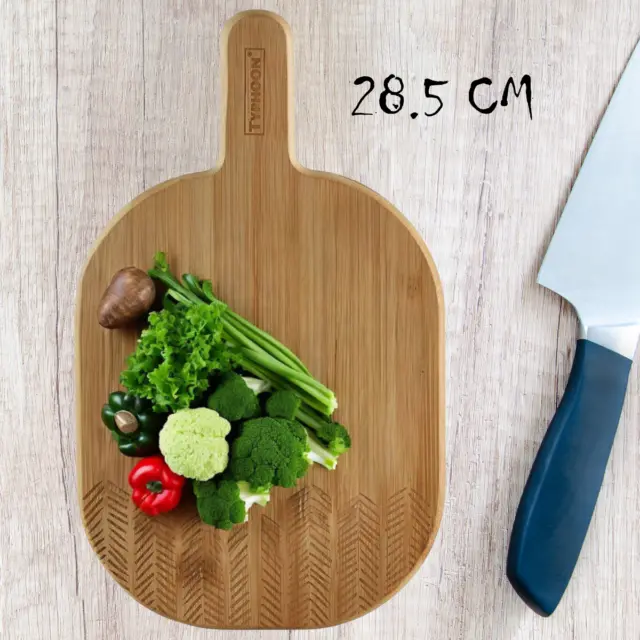 Tabla de cortar de madera pequeña grabada monocromática de 28,5 cm tifón utensilios de cocina para el hogar