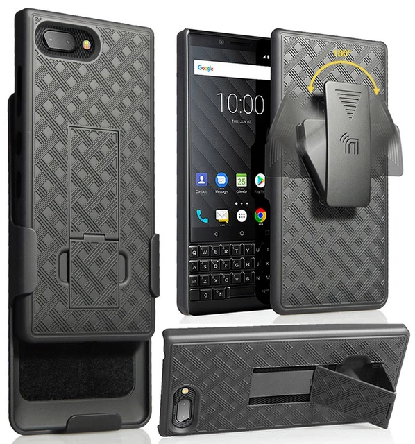 Étui Portefeuille Pour BlackBerry Evolve - Similicuir Marron, 3 Compartiments Cartes