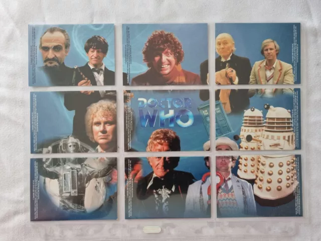 Strictly Ink Doctor Who The Doctors Set of 9 Cards PR1-1 to PR1-9 Puzzle On Back