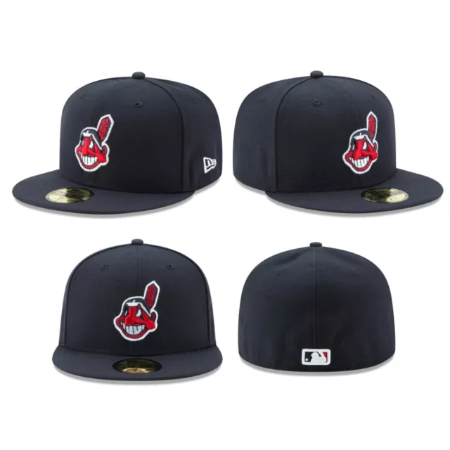 Cleveland Indians CLE MLB Authentic New Era 59FIFTY Fitted Cap - 5950 Hat 3
