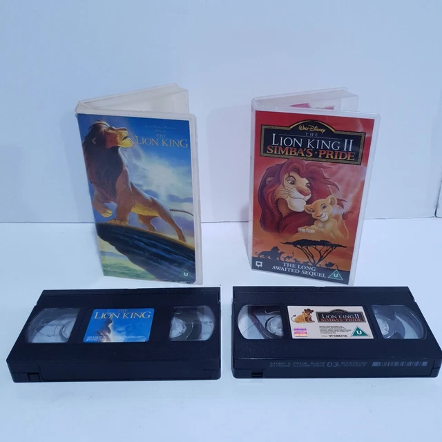 DISNEY LION KING VHS Tapes Lion King And Lion King 2 Simba's Pride
