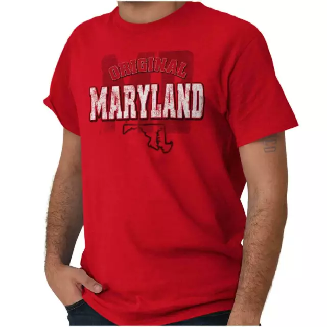 Maryland Original Hometown Vacation Gift MD Womens or Mens Crewneck T Shirt Tee