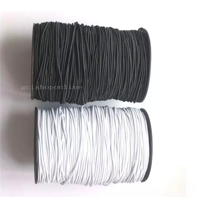 2mm Round Elastic Cord for Face Stretch Rope Strip DIY Clothing Sewing bead LOOP