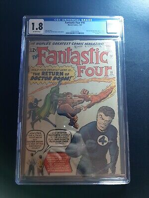 Fantastic Four 10 CGC 1.8 Marvel Comics 1963 3rd Appearance of Doctor Doom