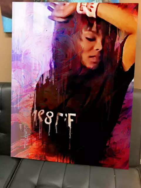 Janet Jackson Pleasure Principle Mixed Media Painting