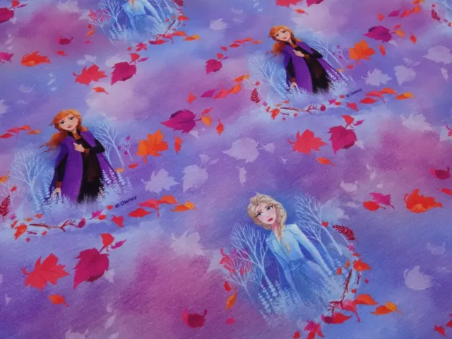 Stoff Baumwolle Jersey Disney Frozen Anna Elsa blau lila orange bunt Kinderstoff