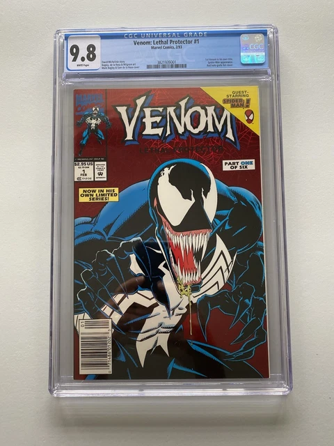 VENOM LETHAL PROTECTOR #1 Newsstand CGC 9.8 1st Solo Series 1993 Marvel NM/M