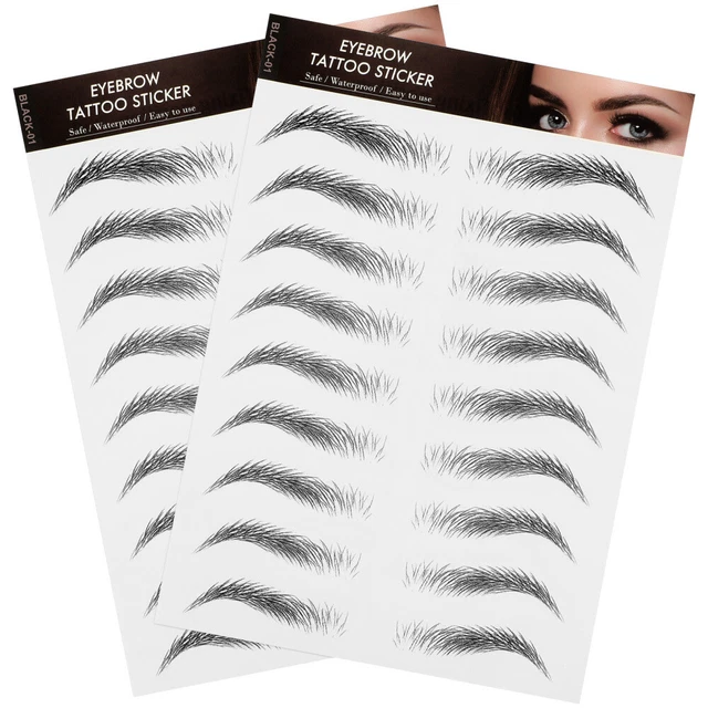 Pegatinas para cejas realistas 3D pegatinas impermeables pegatinas impermeables