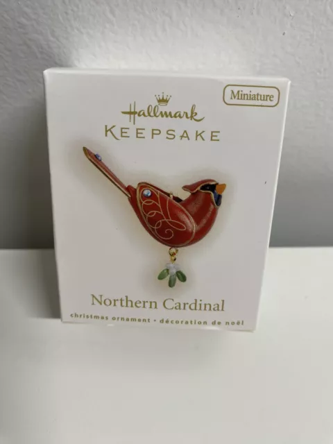 Hallmark Keepsake Miniature-Northern Cardinal-QXM3112 Beauty of Birds-NEW-READ