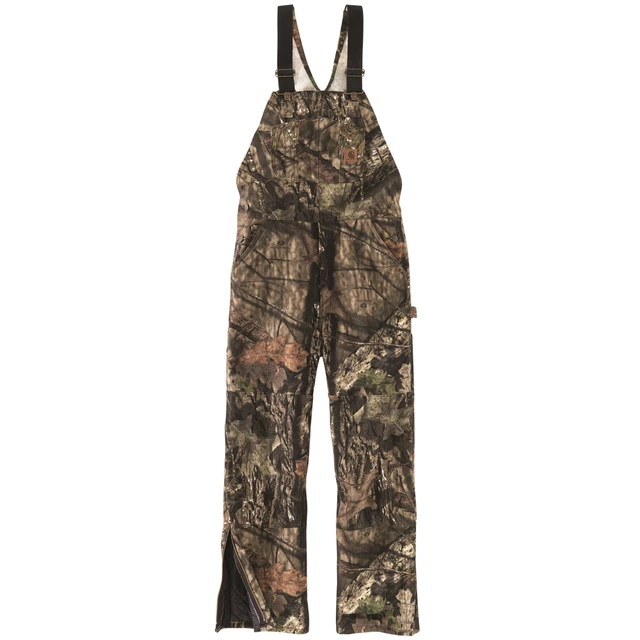 NWT Men's Carhartt Quilt Lined 340 Mossy Oak Camo Bib Overalls Size 3XL Regular