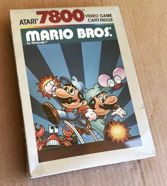 1988 ATARI 2600 Mario Bros. complet Pal en boite et notice d'origine