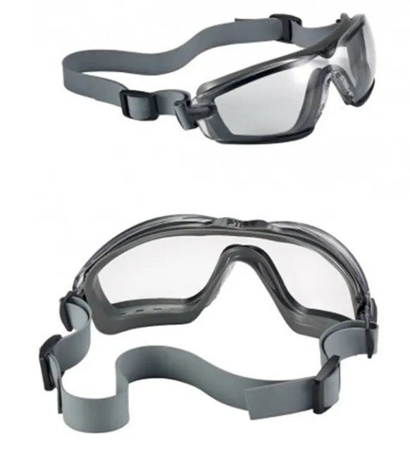 Bolle Cobra COBTPRPSI TPR Safety Glasses  SEALED Strap Anti Mist Scratch - Clear