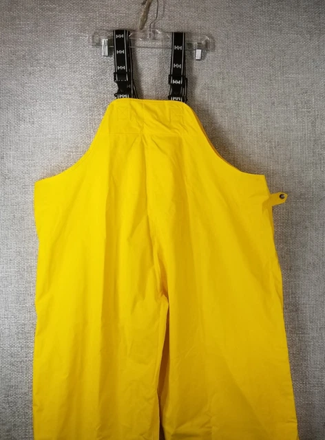 Helly Hansen PVC Bib Overalls Men's 4X Waterproof Rain Pants Outdoors Yellow