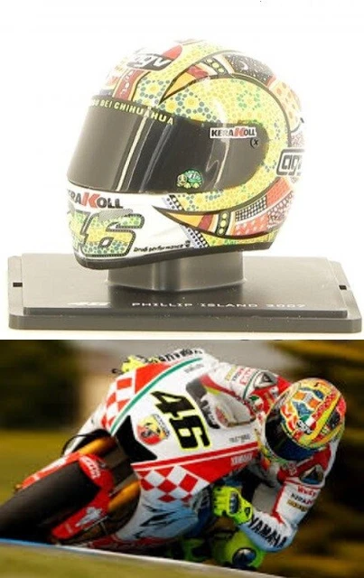 LOT DE 6 Casques de Moto GP Valentino Rossi échelle 1/5 Altaya - Yamaha Aprilia EUR 12,00 - FR