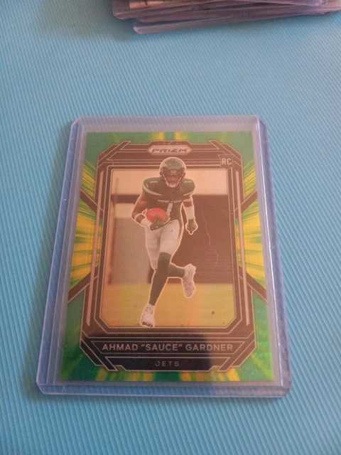 2022 Prizm Ahmad "Sauce" Gardner Hyper /175 Color Match Fire