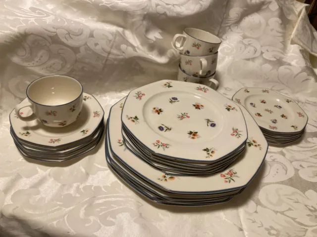 Wedgwood Ivory China  SPRINGTIME Dinner Salad Bread Teacup Suacer