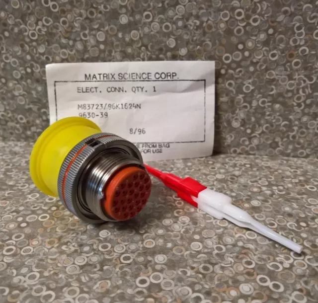 NOS Matrix M8723 Plug Circular Connector 24 pin Mil-Spec 96K1624N Military Crimp