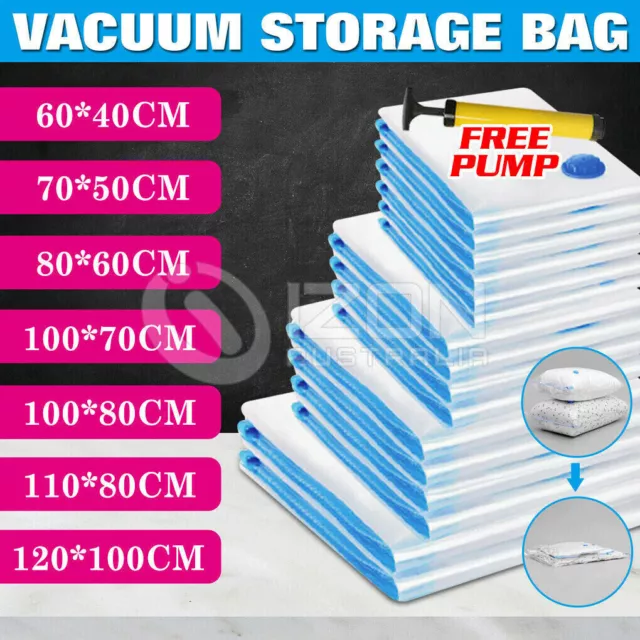 Vacuum Storage Bags Space Saver Seal Compressing Medium Large Jumbo