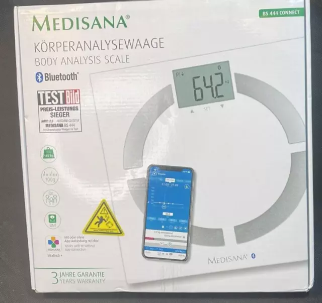 MEDISANA BS444 connect Körperanalysewaage - weiß