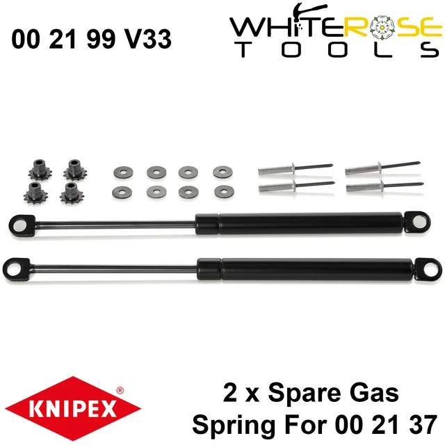 Knipex molla a gas di ricambio 2 x cassetta degli attrezzi organizzatore di stoccaggio 00 21 99 V33