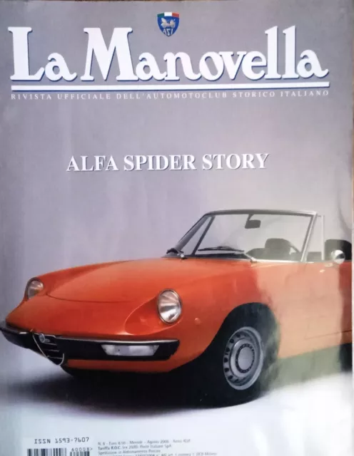 La manovella n.8 agosto 2006 anno XLVI mensile legenda - alfa spider story