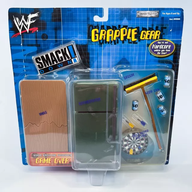 WWF Grapple Gear GAME OVER Figure Accessory Set Jakks Pacific 2000 Dartboard WWE