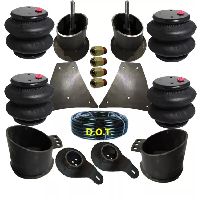 B Impala Air Ride Suspension Brackets Four 2600 Bags Front & Rear Chevy 1958-64 B Impala Air Ride Suspension Brackets Four 2600 Bags Front & Rear Chevy 1958-64