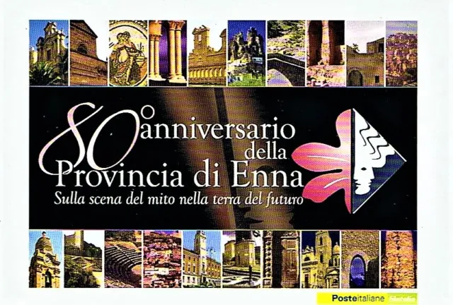 Provincia Di Enna - 80° Anniversario - Cartolina Edita Da Poste Italiane 2006