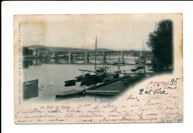 C13883 - an antique postcard - SILVEREUIL - Le Pont de Toll