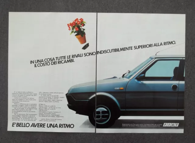 G119-Advertising Pubblicità - 1982 - FIAT RITMO