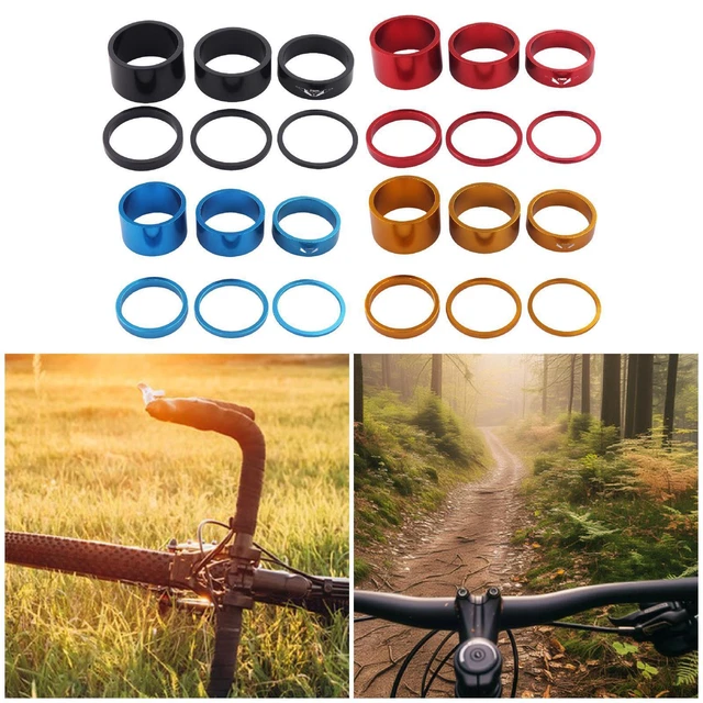 Or) 2 Set Fibre De Carbone 5/10/15/20mm Casque De Vélo Fork