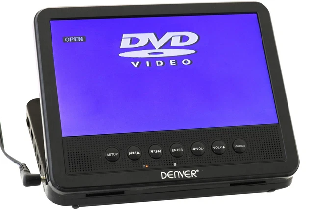 Tragbarer DVD Player Denver MTW-756 2 x 7" 17,8 cm LCD Bildschirm 16:9 USB Auto 4