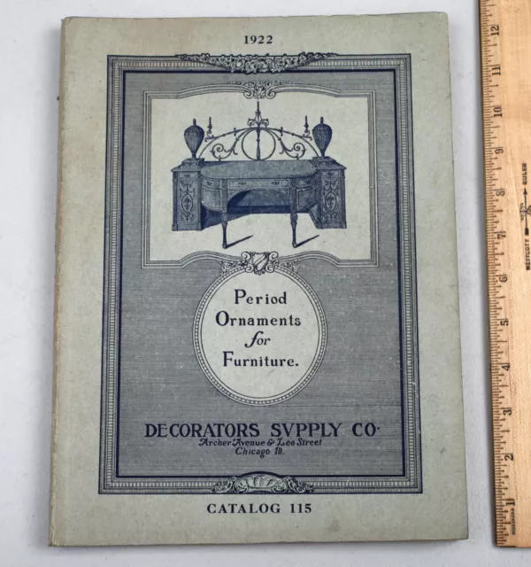 1922 Decorators Supply Co. Period Wood Trim Ornaments for Furniture Catalog