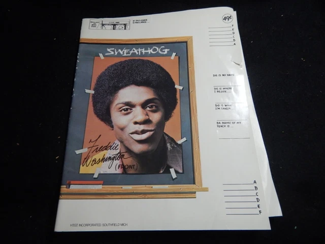 Vintage book cover Welcome Back Kotter Sweathog Freddie Washington