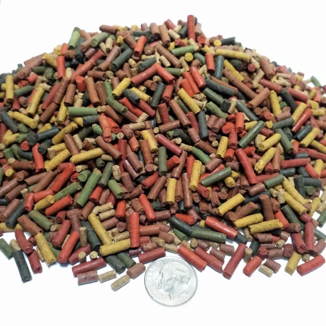 8-type Sinking Bits & Sticks Mix for Crayfish, Shrimp, ALL Tropical Fish GB-10