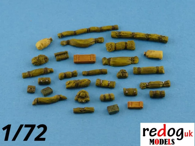 1:72 or 1:76 Military Scale Model Stowage Diorama Accessories Kit