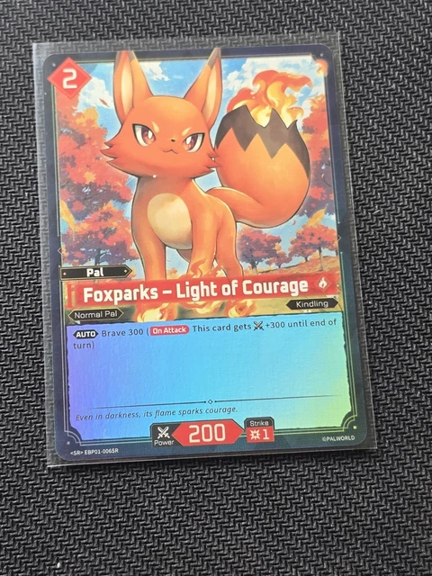 PALWORLD TCG FOXPARKS SR Palworld 1st Edition EBP01-006SR 1st