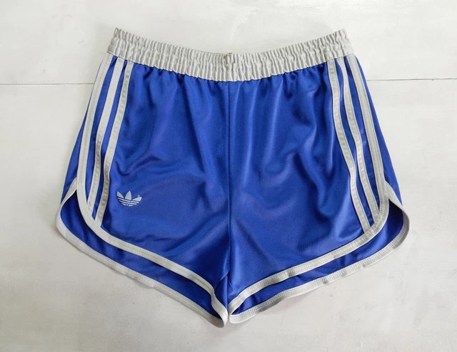 Adidas Ventex Vintage Short Glanz Sprinter Nylon Shiny Hose Retro