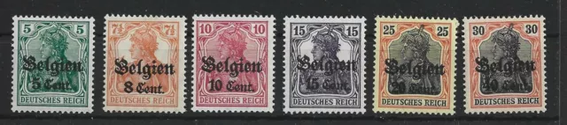 g931 Dt. BESETZUNG-Belgien MiNr 12/14+16/17+19 **