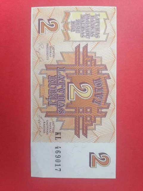 Latvijas Rubli banknote from Latvia year 1992 in perfect condition